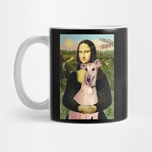 Mona Lisa Loves her Fawn Greyhound Mug